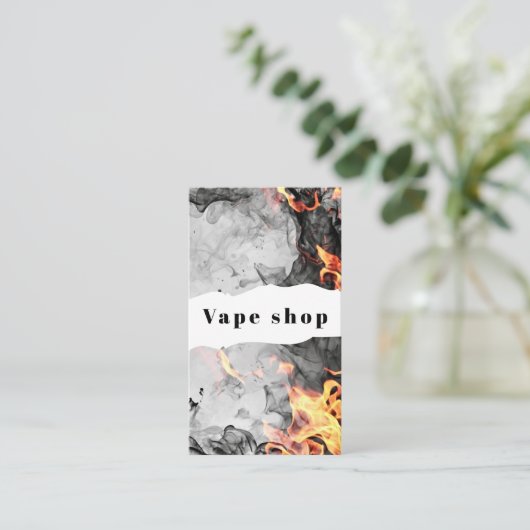 Vape Smoke Shop Store Electronic Cigarette 名刺 (スタンド正面)