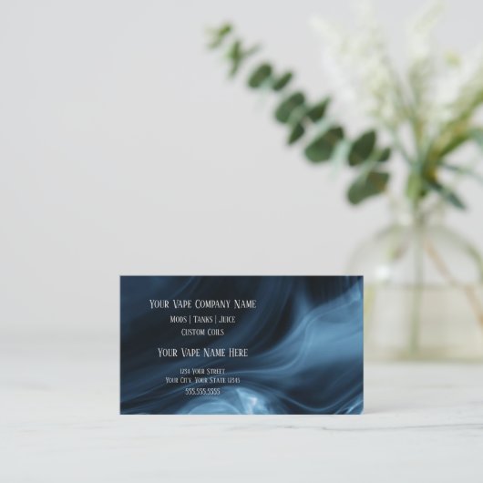 VAPE | VAPEクラウドブルー 名刺 (スタンド正面)