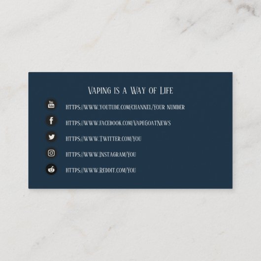 VAPE | VAPEクラウドブルー 名刺 (裏面)