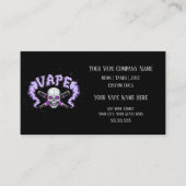 VAPE | Vapeスカルパープルビジネスソーシャルメディア 名刺 (正面)
