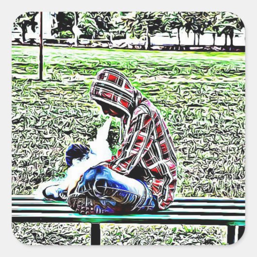 Vape Vapingスタンプ スクエアシール (正面)