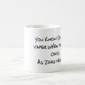 Vaperを11のozのクラシックで白いマグあなたは知っています コーヒーマグカップ (中央)