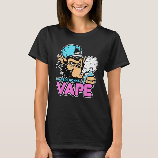 Vapers Gorilla T-Shirt Vape Tee Tシャツ (正面)