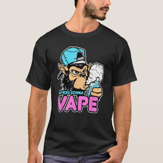 Vapers Gorilla T-Shirt Vape Tee Tシャツ (正面)