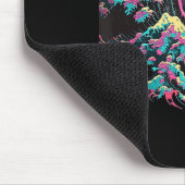 VAPERWAVE美的グリッチ波素晴らしレトロウェーブシー マウスパッド (コーナー)