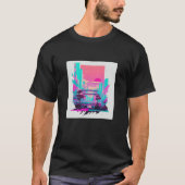 Vaperwave Aesthetic Glitch Retrowave Synthwave 11 Tシャツ (正面)
