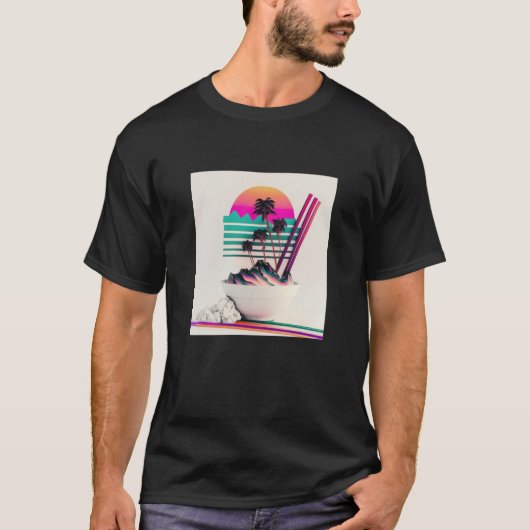 Vaperwave Aesthetic Glitch Retrowave Synthwave  1 Tシャツ (正面)