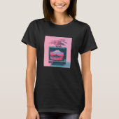 Vaperwave Aesthetic Glitch Retrowave Synthwave  4 Tシャツ (正面)