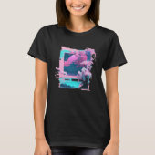 Vaperwave Aesthetic Glitch Retrowave Synthwave 7 Tシャツ (正面)