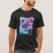 Vaperwave Aesthetic Glitch Retrowave Synthwave  7 Tシャツ (正面)