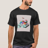 Vaperwave Aesthetic Glitch Sushi Retrowave Synthwa Tシャツ (正面)