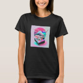 Vaperwave Aesthetic Glitch Sushi Retrowave Synthwa Tシャツ (正面)