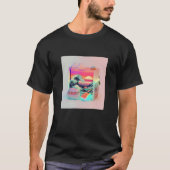 Vaperwave Aesthetic Glitch Sushi Retrowave Synthwa Tシャツ (正面)