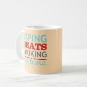 Vapingは喫煙をいつでも打ちます コーヒーマグカップ (正面左)