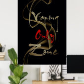 Vaping Only Zone Vape Smoke半光沢ポスター ポスター (ホームオフィス)