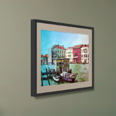 Vaporeto駅絵を描の駅の方 – イタリア，ヴェネツィア ポスター