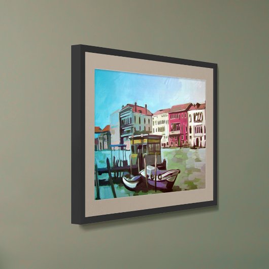 Vaporeto駅絵を描の駅の方 – イタリア,ヴェネツィア ポスター