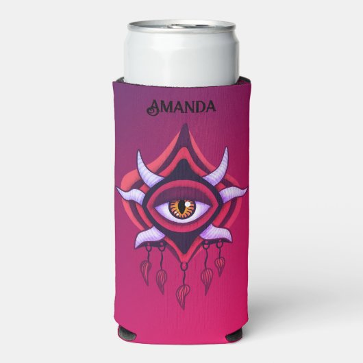Vaporware Demon Eye – ゴシッカラフルク スリム缶クーラー (Seltzer正面)
