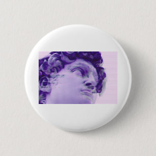 Vaporwaveのギリシャの故障の彫像 缶バッジ