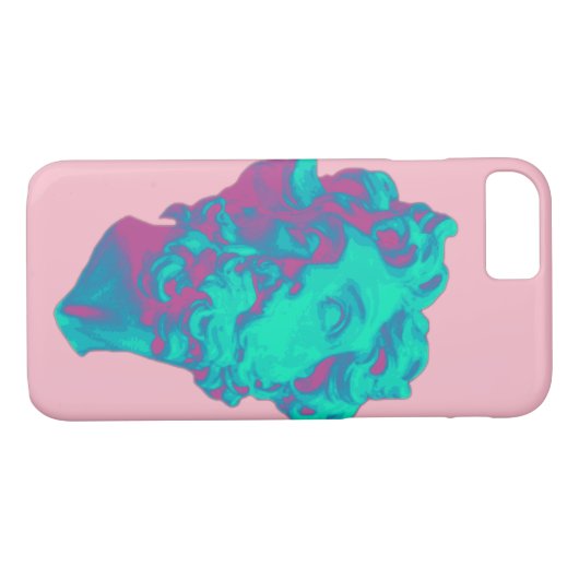 Vaporwaveの審美的な故障の彫像の電話箱 Case-Mate iPhoneケース (裏面(横))