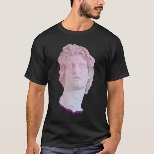 Vaporwaveの彫像 Tシャツ (正面)