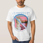 Vaporwaveは私のボーイフレンドを盗みました Tシャツ (正面)
