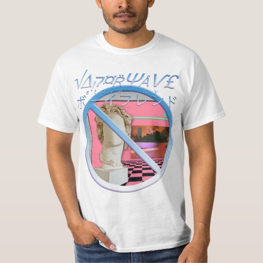 Vaporwaveは私のボーイフレンドを盗みました Tシャツ (正面)