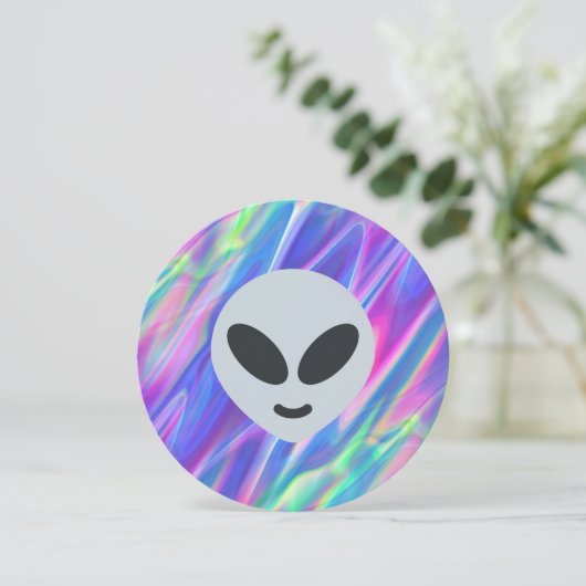 vaporwaveエイリアン絵文字 招待状 (スタンド正面)