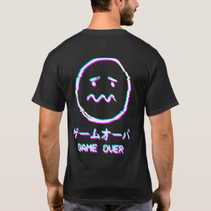 Vaporwaveエステティックサド顔原宿日本のガム Tシャツ
