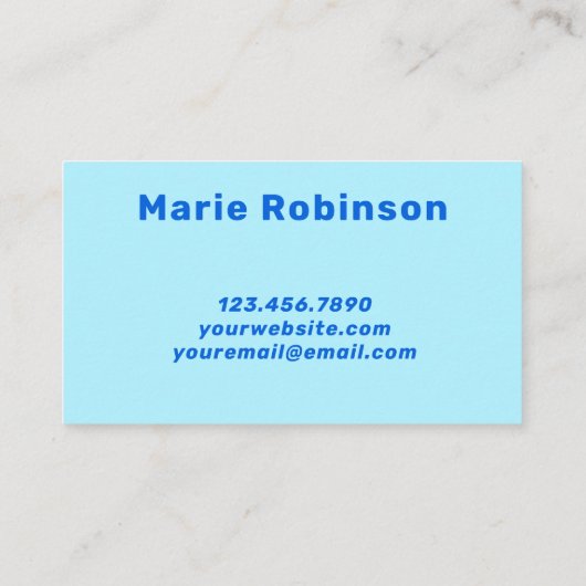 VaporwaveカッコいいはっきりしたフォントブルーパープルミュージックDJ 名刺 (裏面)