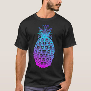 Vaporwaveグリッチ美学スタイルジャパンPineapple G Tシャツ
