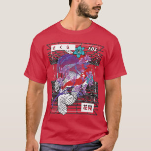 Vaporwaveコイフィッシュジャパン桜カープ・ブリーダー Tシャツ
