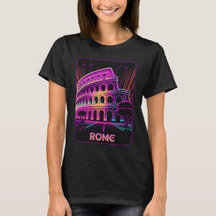 Vaporwaveザコロッセウムローマイタリアレトロ80s Tシャツ
