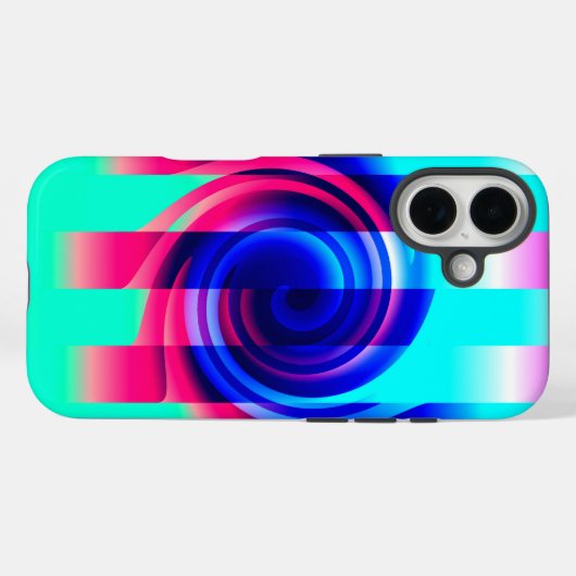VAPORWAVEスパイラル抽象芸術オッターボックスiPhone 13ケース Case-Mate iPhoneケース (裏面 (横))