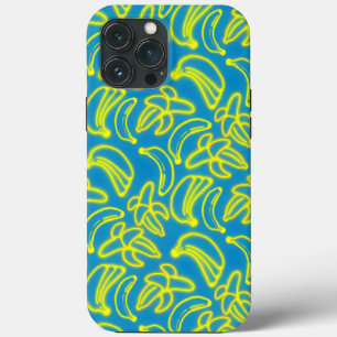 Vaporwaveネオンバナナレトロ未来的 iPhone 13 Pro Maxケース