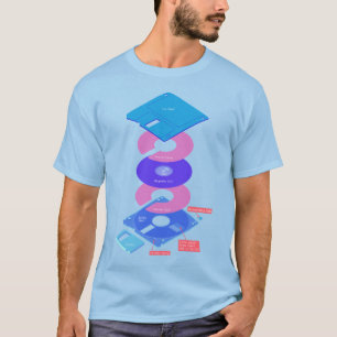 Vaporwaveフロッピーディスク Tシャツ