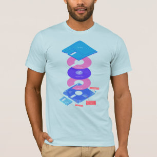 Vaporwaveフロッピーディスク Tシャツ