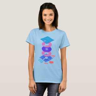 Vaporwaveフロッピーディスク Tシャツ