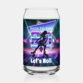 Vaporwaveローラスケート誕生日パーティー ガラス缶 (裏面)