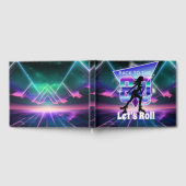 Vaporwaveローラスケート誕生日パーティー ゲストブック (全面)