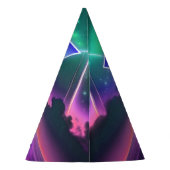 Vaporwaveローラスケート誕生日パーティー パーティーハット (裏面)