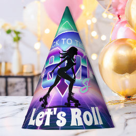 Vaporwaveローラスケート誕生日パーティー パーティーハット
