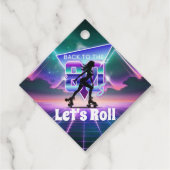 Vaporwaveローラスケート誕生日パーティー フェイバータグ (正面)