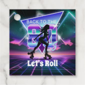 Vaporwaveローラスケート誕生日パーティー フェイバータグ (正面)