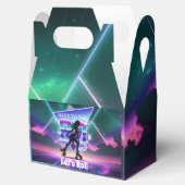 Vaporwaveローラスケート誕生日パーティー フェイバーボックス (オープン)
