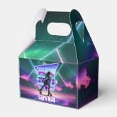 Vaporwaveローラスケート誕生日パーティー フェイバーボックス (正面サイド)