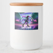 Vaporwaveローラスケート誕生日パーティー フードラベル (正面)