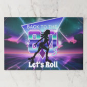 Vaporwaveローラスケート誕生日パーティー ペーパーパッド (正面)