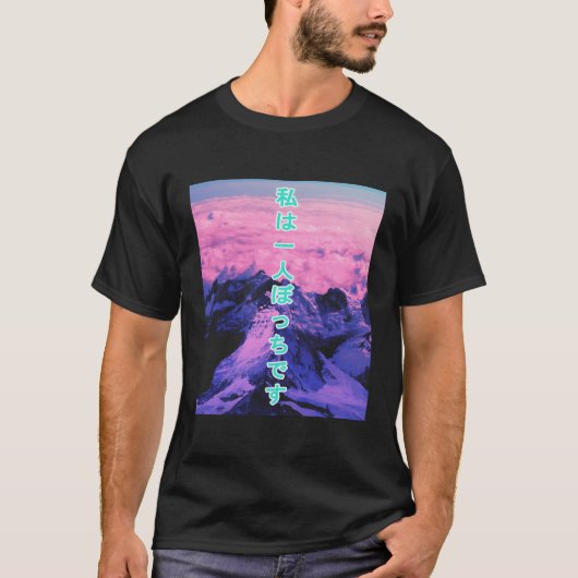 Vaporwave山単独の日本の美的賜物F Tシャツ (正面)