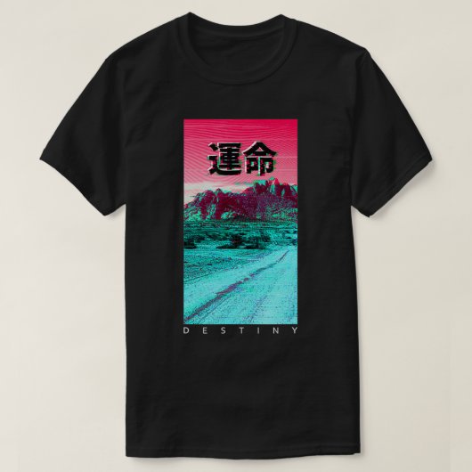 Vaporwave美学ファッションスタイル80s 90sアニメGi Tシャツ (デザイン正面)